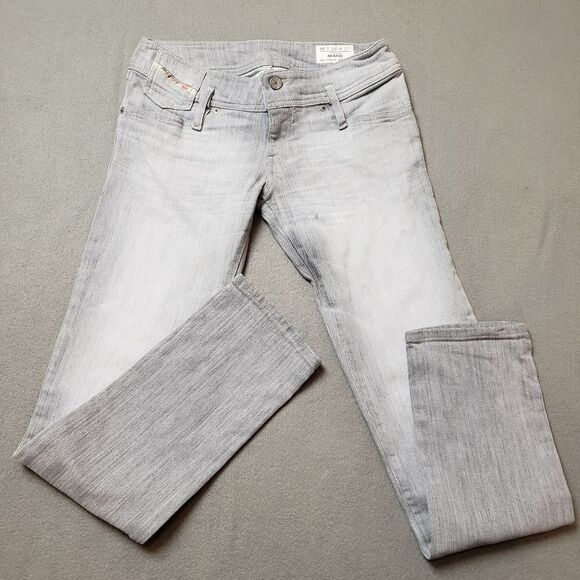 Diesel Industry -  Matic Jeans - Size 25 stretch metallic silver designs - Picture 9 of 16